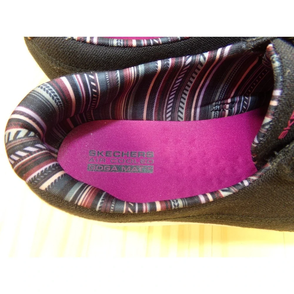 Skechers On the Go Air Cooled Slip On Shoes Sneakers Womens Black Sz 10 Goga Mat - Picture 7 of 10